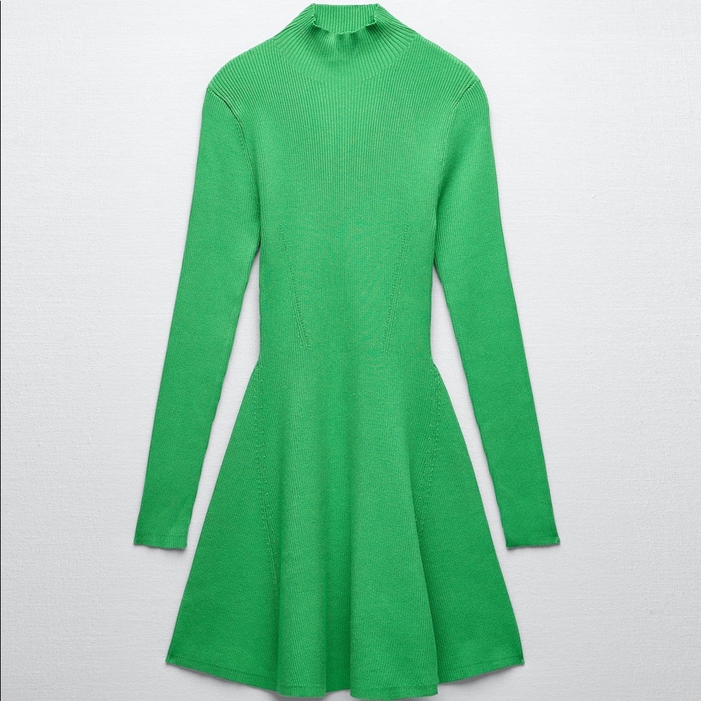 Zara Mock-Neck Knit Dress Sz. S